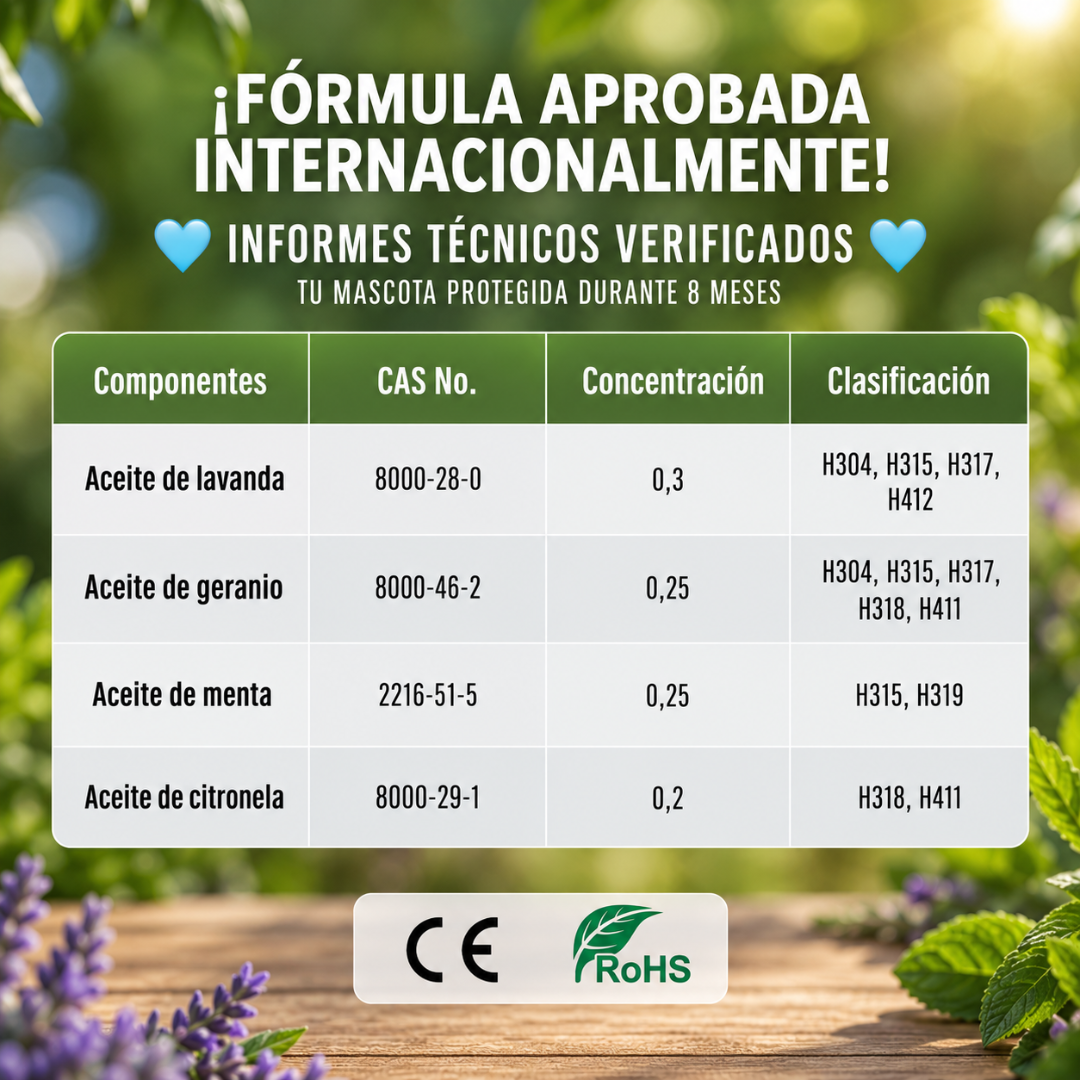 Collar Antiparasitario 100% Natural